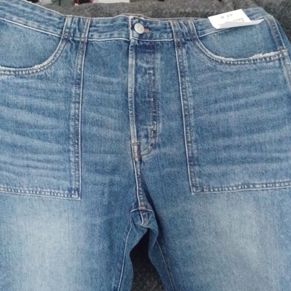 New Madewell The Darted Barrel-Leg Jean Size W 29 - Picture 4 of 11